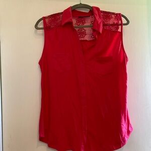 Women’s Hot Pink Sleeveless Top